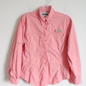 Columbia Pink Button Down Shirt
